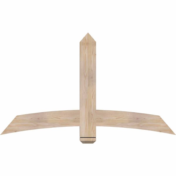 Ekena Millwork Bellingham Smooth Timber Gable Bracket, Douglas Fir, 60"W x 35"H x 3 1/2"D x 5 1/2"F, 14/12 Pitch GBW060X35X0406BEL00SDF - main